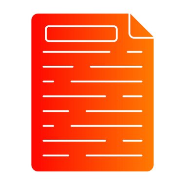 Kağıt Belgesi. Vektör illüstrasyonu