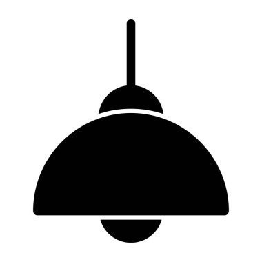 Işık arkaplanındaki bir lambanın vektör simgesi.