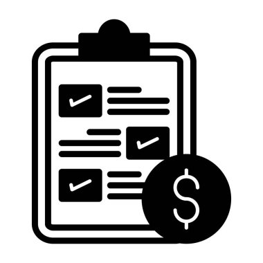 Onay listesi simgesini, basit tarzı