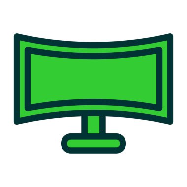 yeşil megafon simgesi izole edildi.