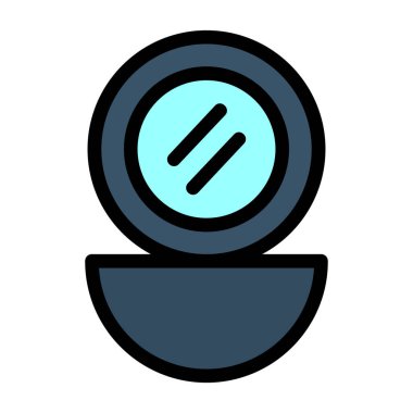 Kahve öğütücü simgesi renk ana hatları vektörü