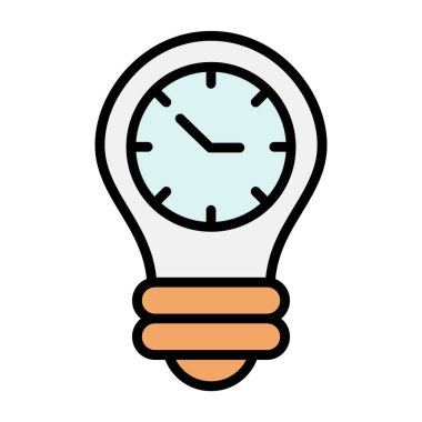 Alarm vektörü renk çizgisi simgesi