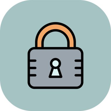 ikon vektör illüstrasyonunu kilitle