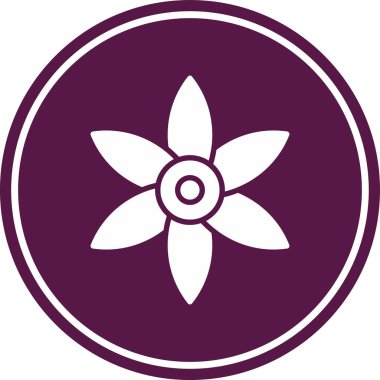 çiçek simgesi vektör illüstrasyonu