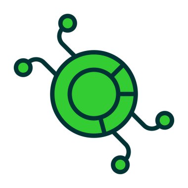 Modern teknoloji simgesinin vektör illüstrasyonu