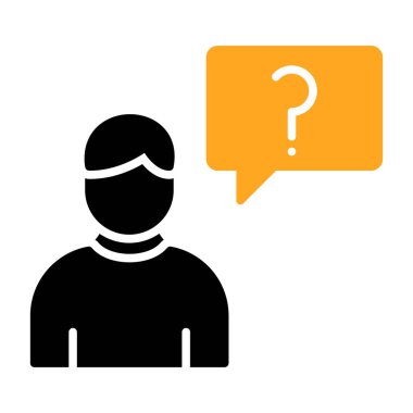 Maskeli ve soru işaretli adam..