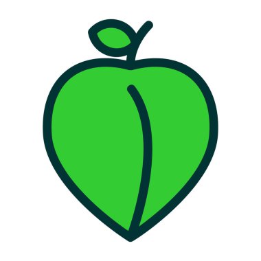 elma meyve ikonu vektör illüstrasyon tasarımı