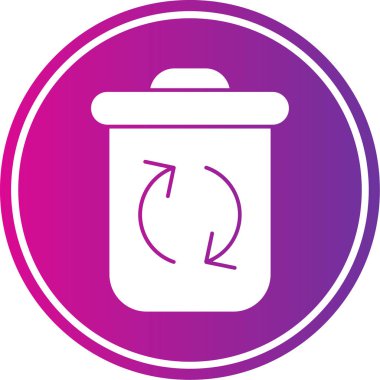 Geri dönüşüm simgesi vektör resimlemesi