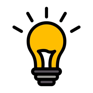 Ampul Simgesi, Vektör illüstrasyonu