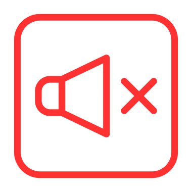 Megafon ikonu vektör illüstrasyonu