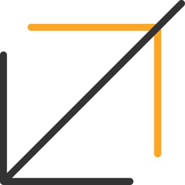 ok yönü simgesi ana hat biçiminde