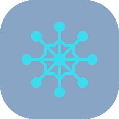 Kar Tanesi ikonu. vektör illüstrasyonu