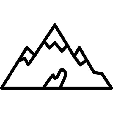 dağ simgesi, basit tasarım