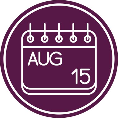 Takvim imza simgesi tasarım vektörü çizimi