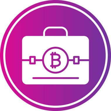 bitcoin. Web simgesi basit illüstrasyon