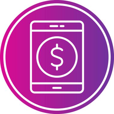 Vektör Mobil simge illüstrasyonu