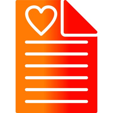 Kalp. Web simgesi basit illüstrasyon