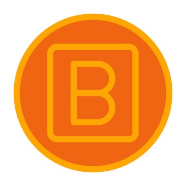 b harfi logo tasarımı şablon çizimi