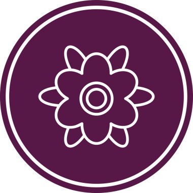 çiçek simgesi vektör illüstrasyonu