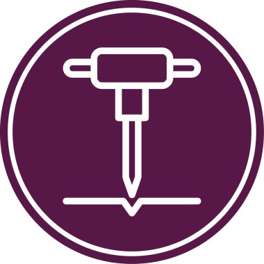 Tornavida simgesinin vektör çizimi