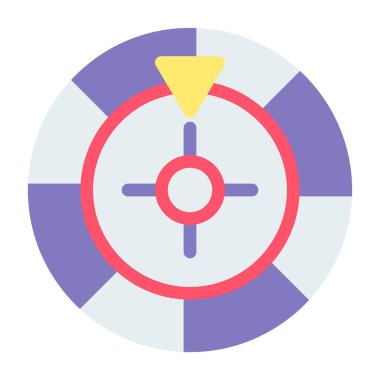 Hedef. Web simgesi basit illüstrasyon