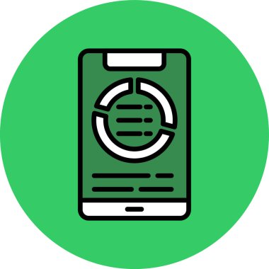 Akıllı telefon. Web simgesi basit illüstrasyon