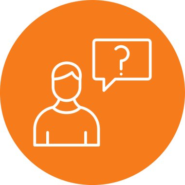 Konuşma baloncuğu olan bir adamın vektör çizimi