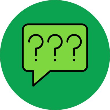 Soru işareti. Basit tasarım