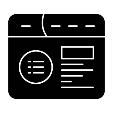 Web vektör simgesi, düz tasarım simgesi