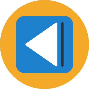 Oynayın. Web simgesi basit illüstrasyon