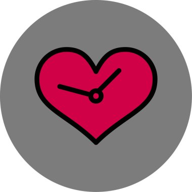 Aşk simgesinin vektör illüstrasyonu