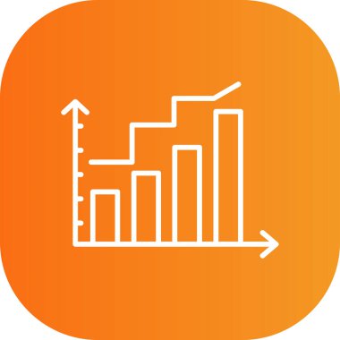 Grafik simgesinin vektör illüstrasyonu