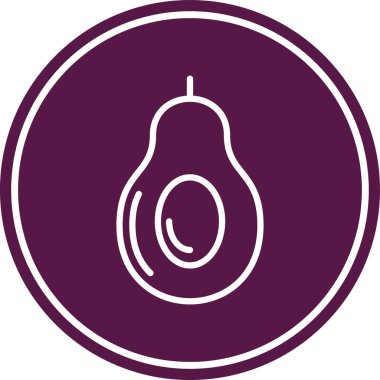 Vektör yiyecek ve sağlık simgesi