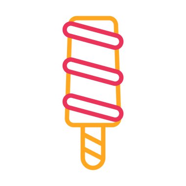 dondurma simgesi, vektör illüstrasyonu