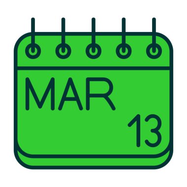 Takvim simgesi vektör illüstrasyonu