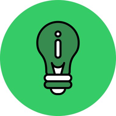 ampul simgesi vektör illüstrasyonu