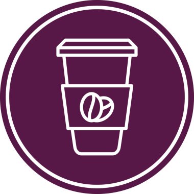 kahve fincanı ikonu vektör illüstrasyonu