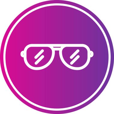 Gözlük. Web simgesi basit illüstrasyon