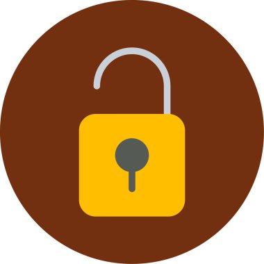 asma kilit ikon vektör çizimi