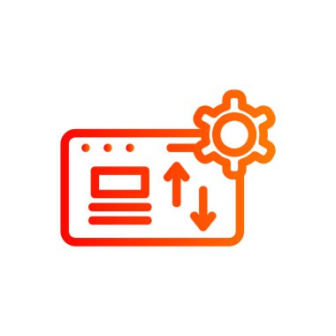 Tarayıcılı vektör simgesi konsepti. dijital ayar.