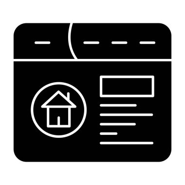 ev simgesi vektör çizimi