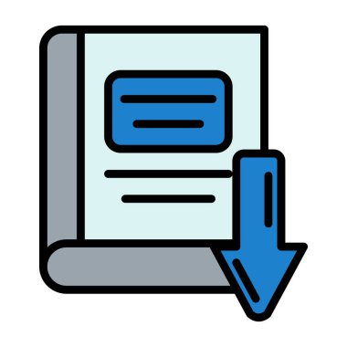 dosya belgesi. Web simgesi vektör illüstrasyonu