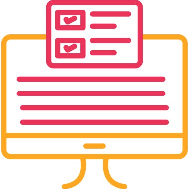 Kontrol listesi. Web simgesi basit illüstrasyon