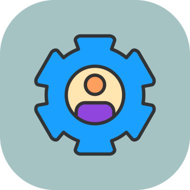 Teçhizat Web simgesi basit illüstrasyon