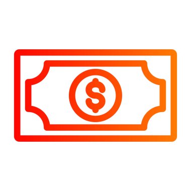 Dolar gagası simgesi vektör illüstrasyon grafik tasarımı