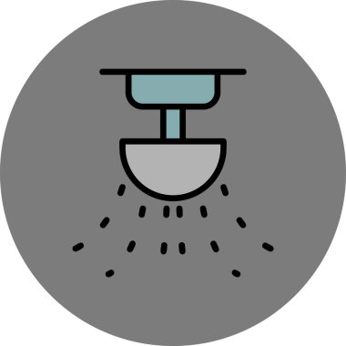 Fıskiye Ağı simgesi, vektör çizimi