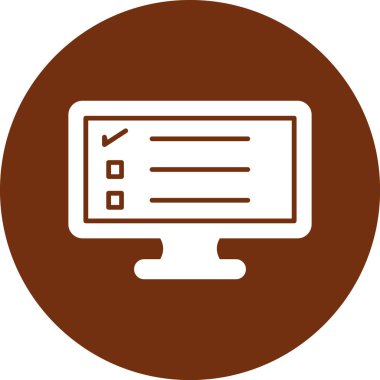 Bilgisayar. Web simgesi basit illüstrasyon