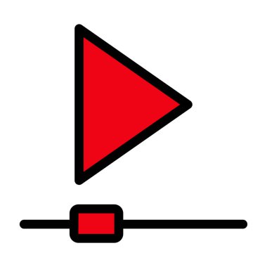 çalma düğmesi vektör simgesi