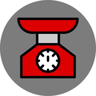 Mutfak gereçleri simgesi vektörü