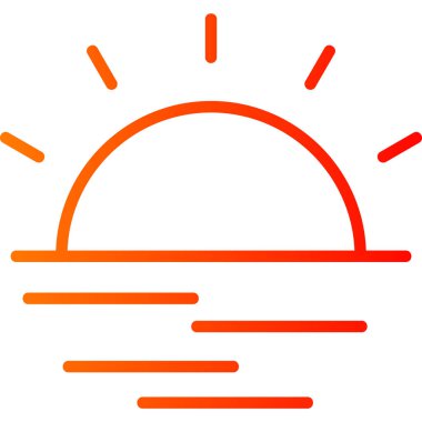 Güneş. Web simgesi basit tasarım